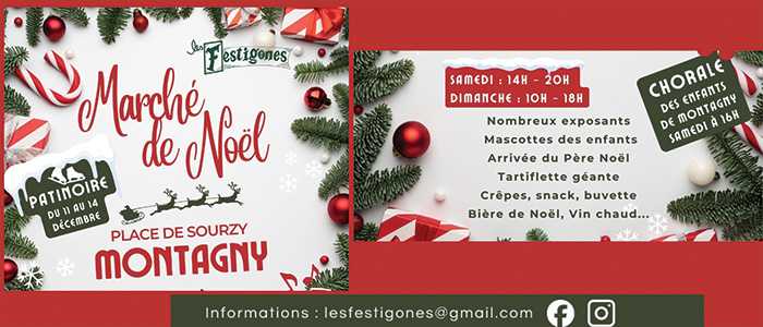 flyer marché de noël