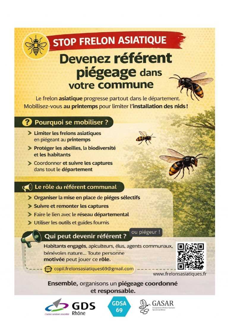 affiche frelons asiatique du 23 02 2026
