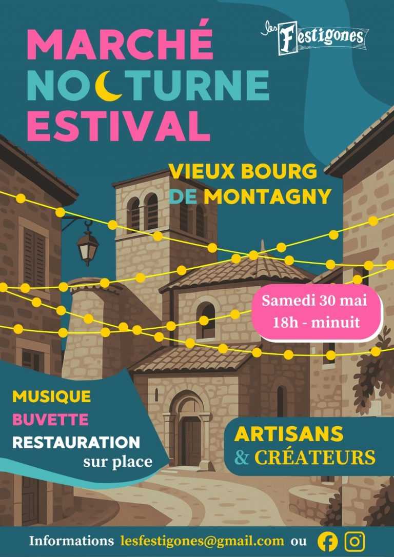 Affiche marché nocturne