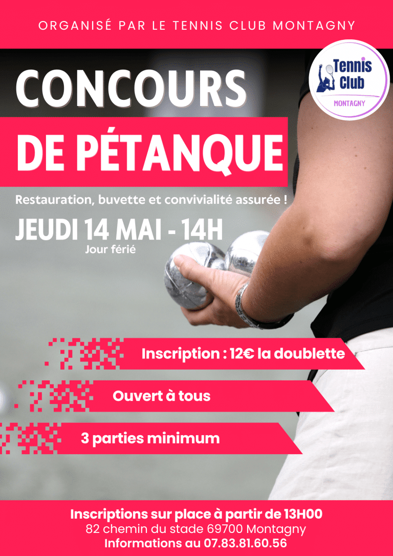 Affiche pétanque TCM