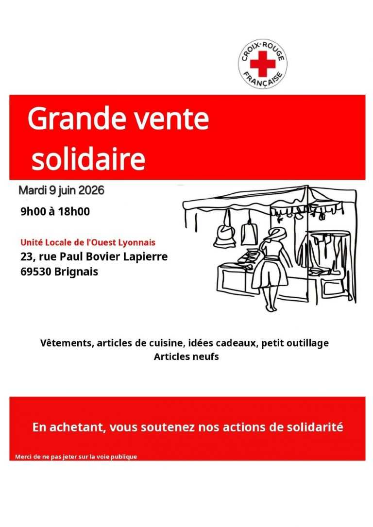 Affiche braderie 9 juin 2026